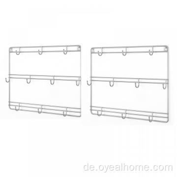 2 Packs Wandmontage Metall Tasse Rack